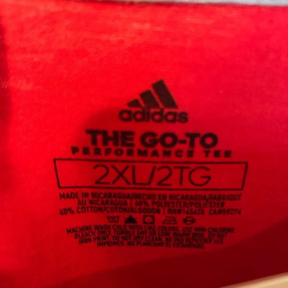 Men’s Adidas Red Short Sleeve Tee